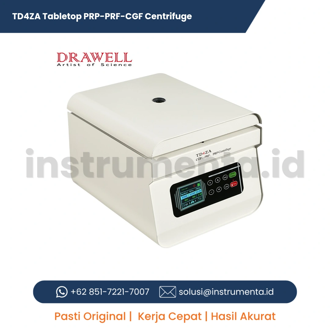 Distributor Resmi TD4ZA Tabletop PRP-PRF-CGF Centrifuge Bergaransi Presisi Tinggi untuk Klinik dan Laboratorium